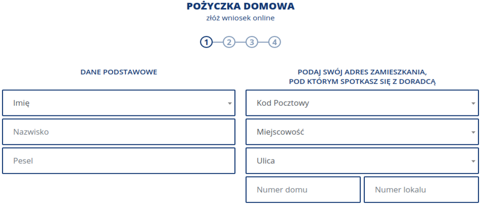 Rejestracja w Bocian Pożyczki