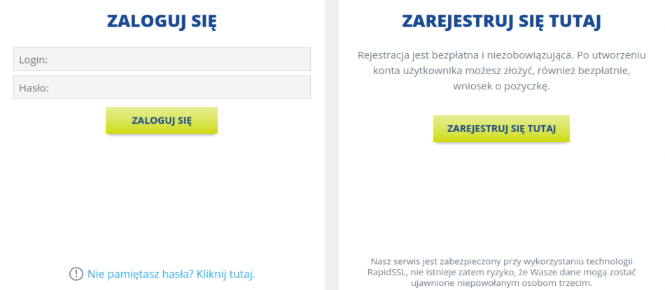 Logowanie do Euroloan