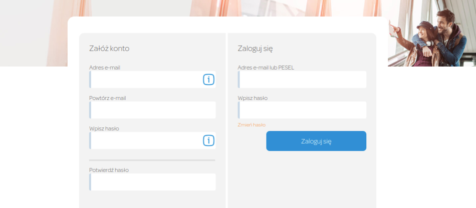 Wprowadź Wonga login i hasło